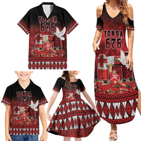 Custom Tonga 676 Haamonga a Maui Family Matching Summer Maxi Dress and Hawaiian Shirt Tongan Sipi Tau Unique Dance LT9 - Polynesian Pride