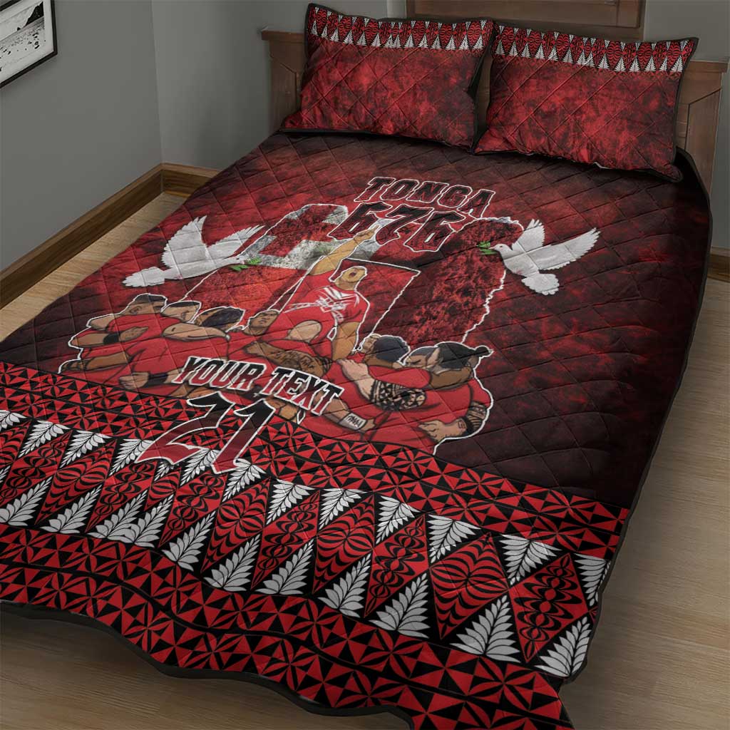 Custom Tonga 676 Haamonga a Maui Quilt Bed Set Tongan Sipi Tau Unique Dance LT9 - Polynesian Pride