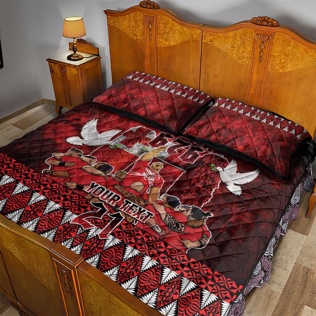 Custom Tonga 676 Haamonga a Maui Quilt Bed Set Tongan Sipi Tau Unique Dance LT9 - Polynesian Pride