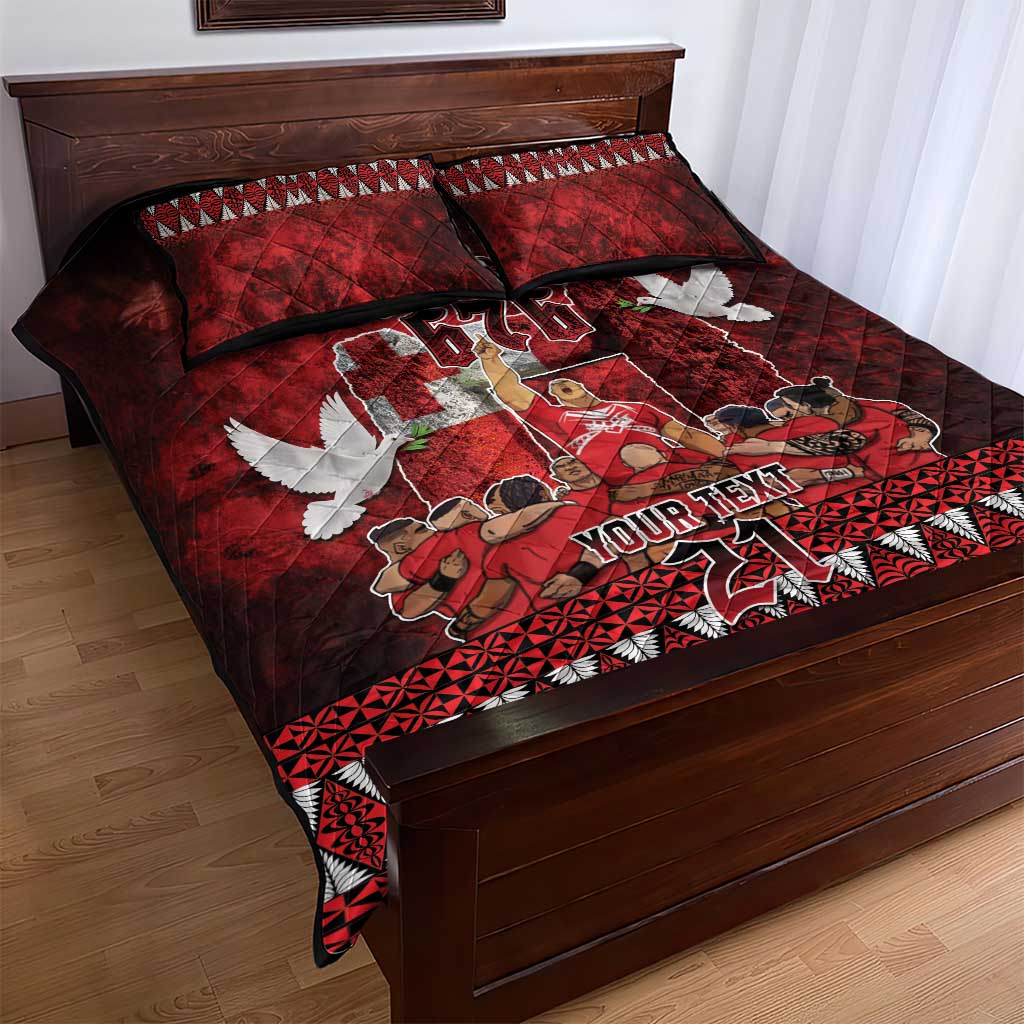 Custom Tonga 676 Haamonga a Maui Quilt Bed Set Tongan Sipi Tau Unique Dance LT9 - Polynesian Pride