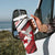Custom Tonga XIII Rugby Tribal Tattoo Tumbler With Handle Mate Ma'a Tonga Kupesi Ngatu Grunge Style