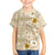 Pasifika Sataoa Pattern Plumeria Vintage Kid Hawaiian Shirt Beige Tan LT9 Kid Beige Tan - Polynesian Pride