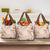 Pasifika Sataoa Pattern Plumeria Vintage Grocery Bag Brown Beige Tan