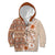 Pasifika Sataoa Pattern Plumeria Vintage Kid Hoodie Brown Beige Tan LT9 Zip Hoodie Brown - Polynesian Pride