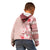 Pasifika Sataoa Pattern Plumeria Vintage Kid Hoodie Cherry LT9 - Polynesian Pride