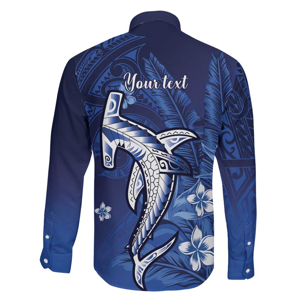 Personalized Hawaiian Maori Hammerhead Shark Family Matching Long Sleeve Bodycon Dress and Hawaiian Shirt Polu Plumeria LT9 - Polynesian Pride