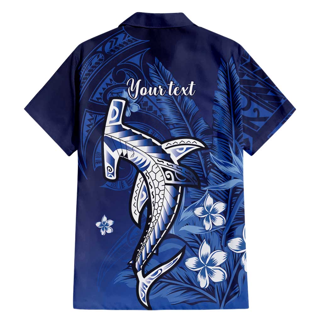 Personalized Hawaiian Maori Hammerhead Shark Family Matching Off Shoulder Short Dress and Hawaiian Shirt Polu Plumeria LT9 - Polynesian Pride