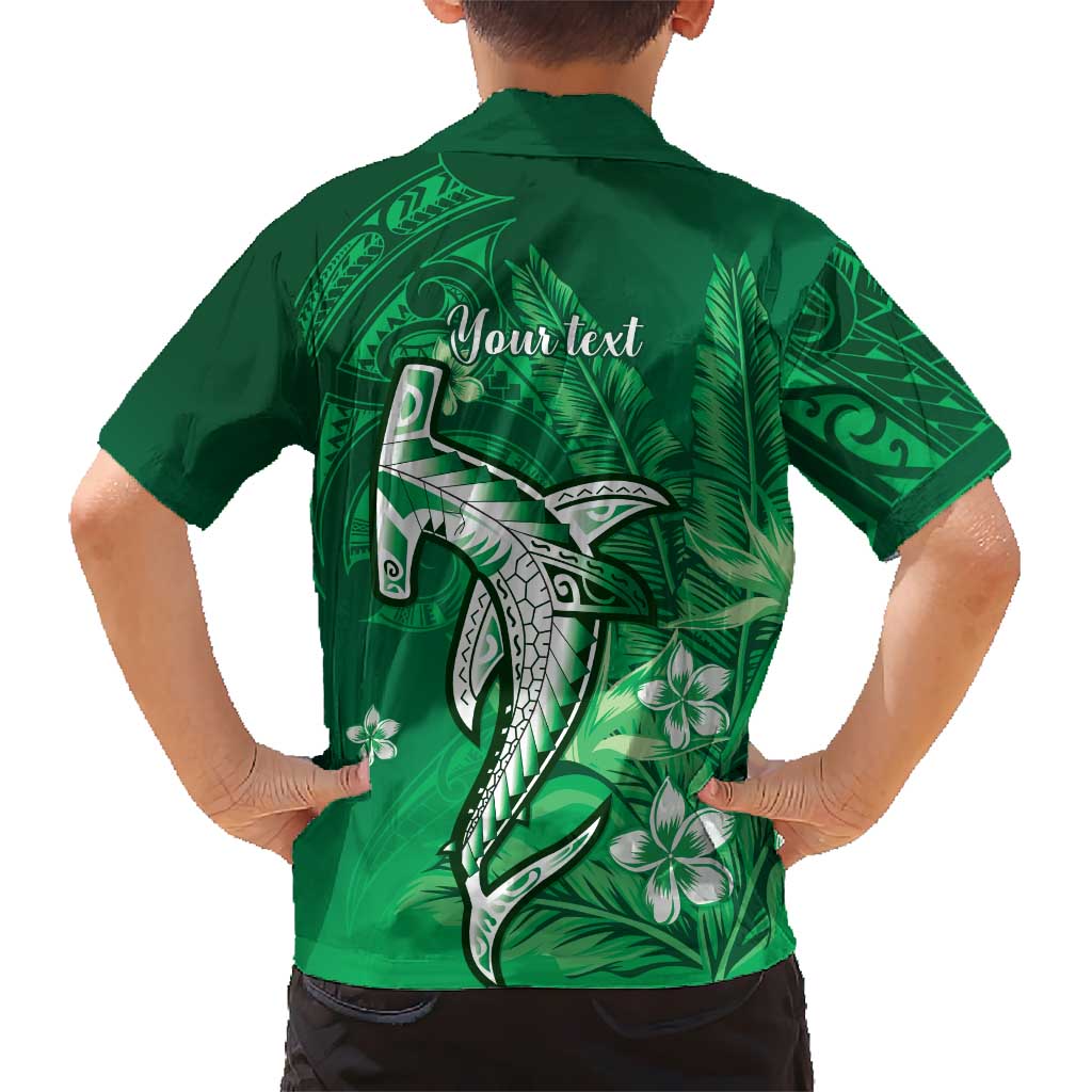 Personalized Hawaiian Maori Hammerhead Shark Family Matching Tank Maxi Dress and Hawaiian Shirt Omaomao Plumeria LT9 - Polynesian Pride