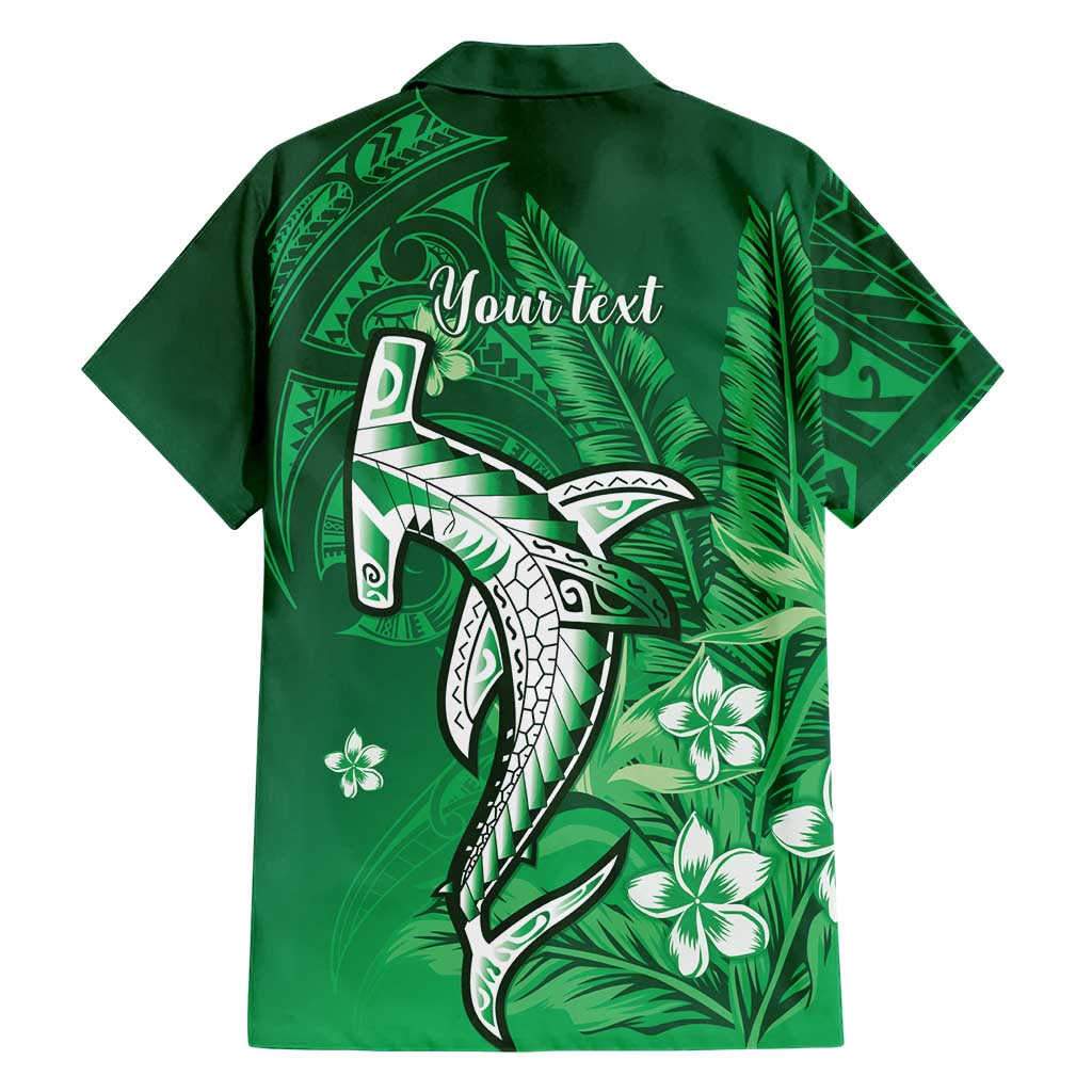Personalized Hawaiian Maori Hammerhead Shark Family Matching Tank Maxi Dress and Hawaiian Shirt Omaomao Plumeria LT9 - Polynesian Pride