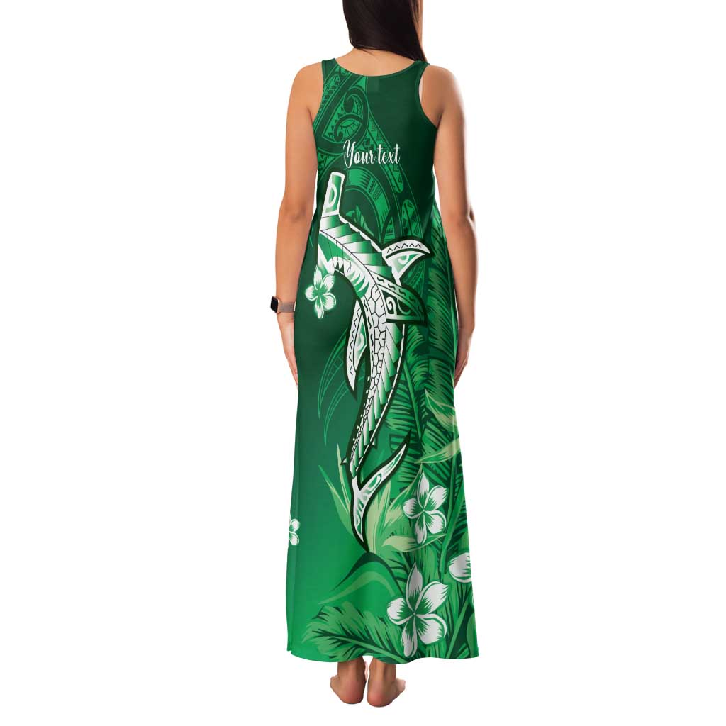 Personalized Hawaiian Maori Hammerhead Shark Family Matching Tank Maxi Dress and Hawaiian Shirt Omaomao Plumeria LT9 - Polynesian Pride