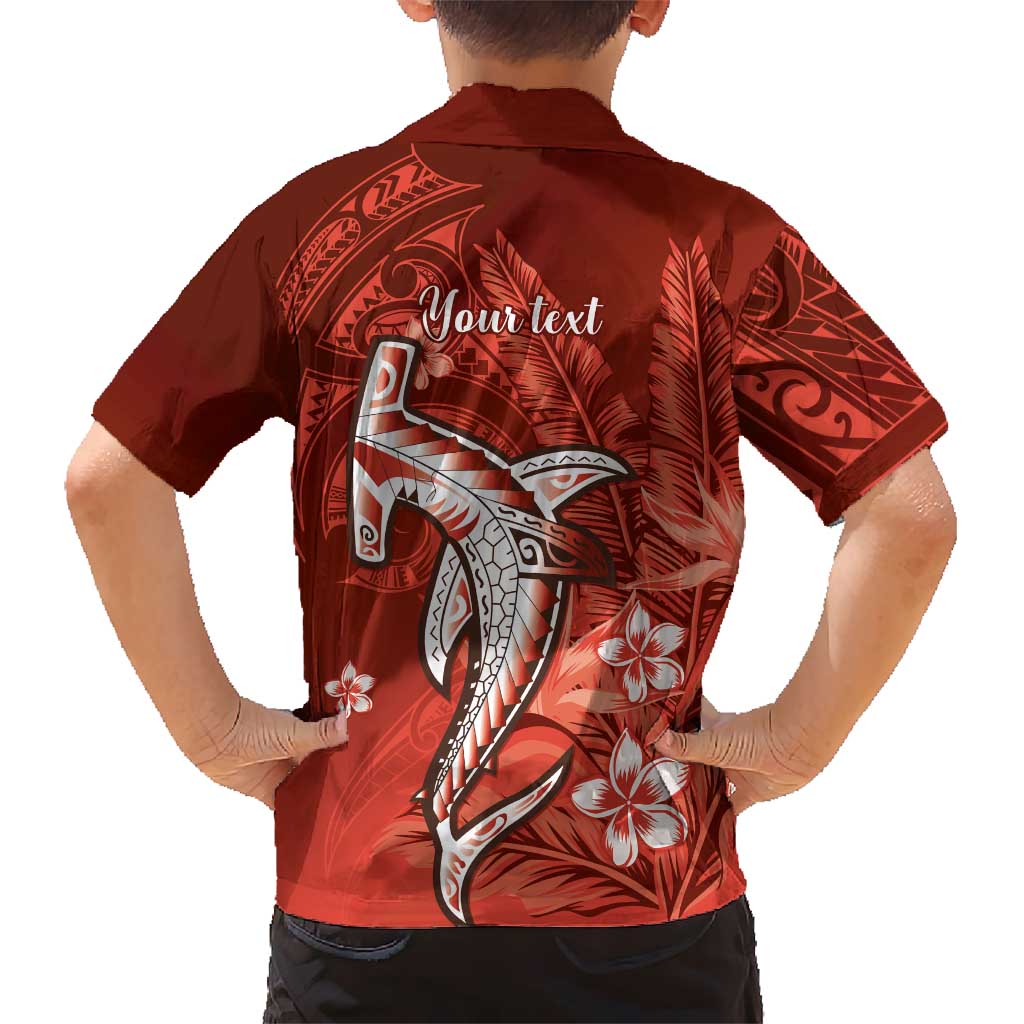 Personalized Hawaiian Maori Hammerhead Shark Family Matching Mermaid Dress and Hawaiian Shirt Ulaula Plumeria LT9 - Polynesian Pride