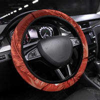 Hawaiian Maori Hammerhead Shark Steering Wheel Cover Ulaula Plumeria - Polynesian Pride