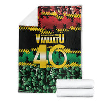 Vanuatu 46th Year Anniversary Blanket 30 July 1980 Hibiscus Seamless Pattern