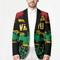 Vanuatu 46th Year Anniversary Blazer 30 July 1980 Hibiscus Seamless Pattern