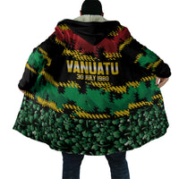 Vanuatu 46th Year Anniversary Cloak 30 July 1980 Hibiscus Seamless Pattern