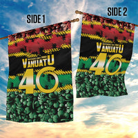 Vanuatu 46th Year Anniversary Garden Flag 30 July 1980 Hibiscus Seamless Pattern