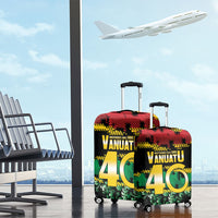Vanuatu 46th Year Anniversary Luggage Cover 30 July 1980 Hibiscus Seamless Pattern