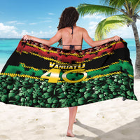Vanuatu 46th Year Anniversary Sarong 30 July 1980 Hibiscus Seamless Pattern