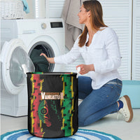 Vanuatu 46th Year Anniversary Laundry Basket Tamtam Slit Drums Long God Yumi Stanap