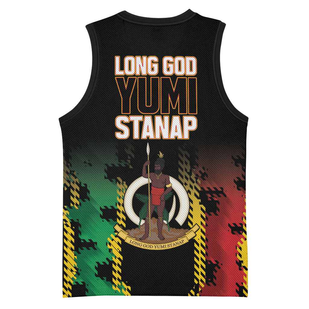 Vanuatu 46th Year Anniversary Basketball Jersey Tamtam Slit Drums Long God Yumi Stanap