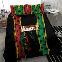 Vanuatu 46th Year Anniversary Bedding Set Tamtam Slit Drums Long God Yumi Stanap