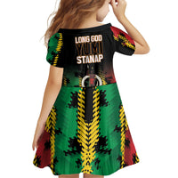 Vanuatu 46th Year Anniversary Family Matching Mermaid Dress and Hawaiian Shirt Tamtam Slit Drums Long God Yumi Stanap LT9 - Polynesian Pride