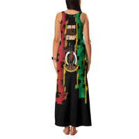 Vanuatu 46th Year Anniversary Family Matching Tank Maxi Dress and Hawaiian Shirt Tamtam Slit Drums Long God Yumi Stanap LT9 - Polynesian Pride