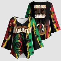 Vanuatu 46th Year Anniversary Kimono Sleeve Blouse Tamtam Slit Drums Long God Yumi Stanap
