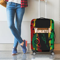 Vanuatu 46th Year Anniversary Luggage Cover Tamtam Slit Drums Long God Yumi Stanap
