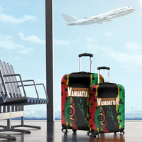 Vanuatu 46th Year Anniversary Luggage Cover Tamtam Slit Drums Long God Yumi Stanap