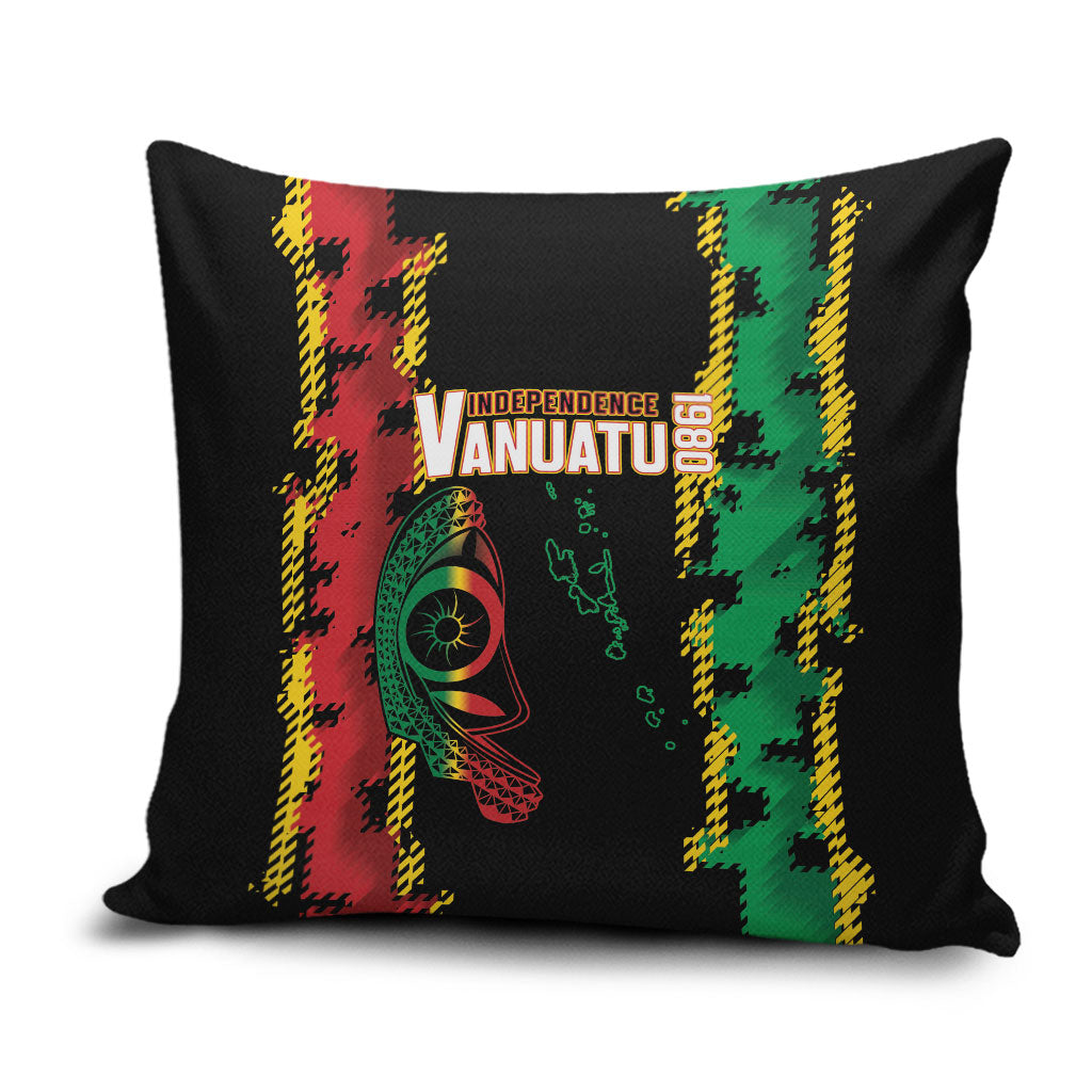 Vanuatu 46th Year Anniversary Pillow Cover Tamtam Slit Drums Long God Yumi Stanap