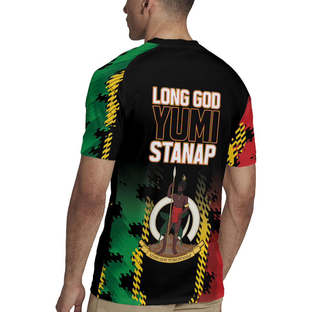 Vanuatu 46th Year Anniversary Rugby Jersey Tamtam Slit Drums Long God Yumi Stanap