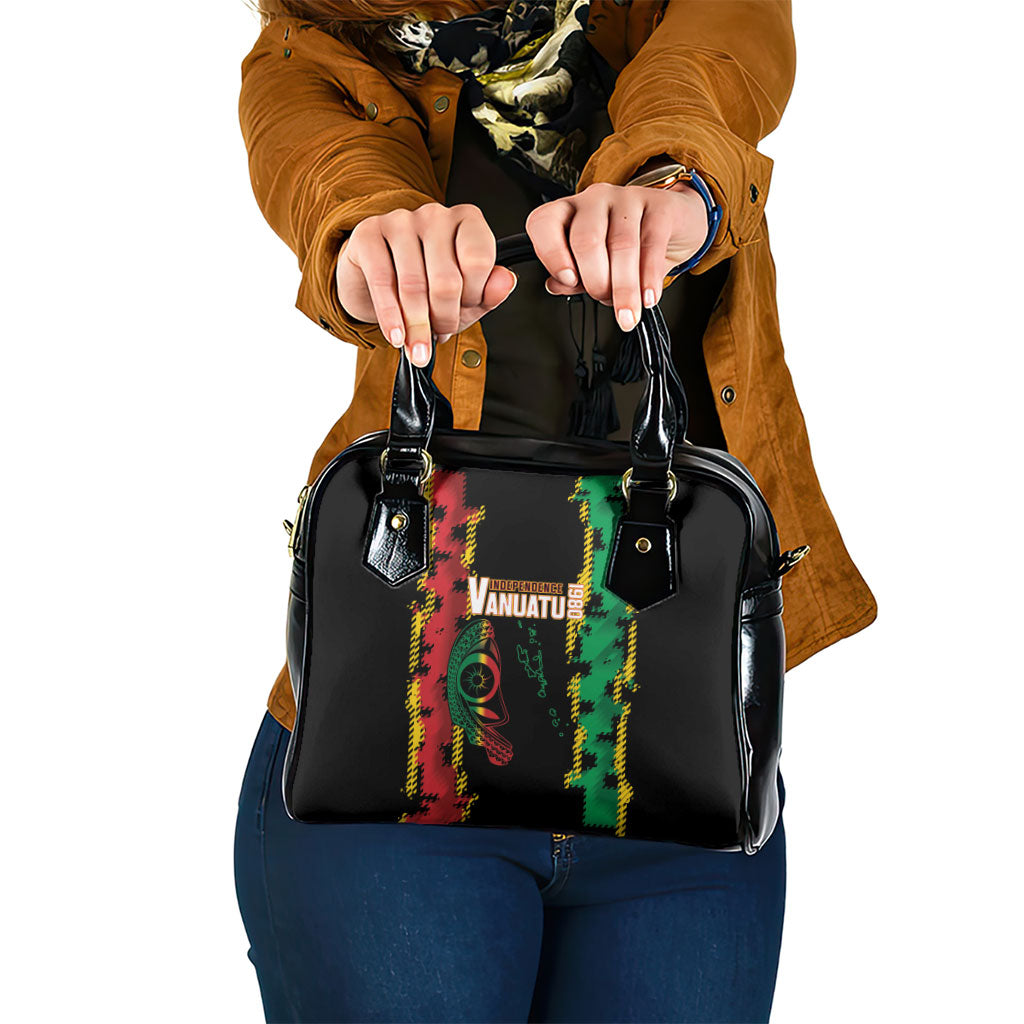 Vanuatu 46th Year Anniversary Shoulder Handbag Tamtam Slit Drums Long God Yumi Stanap