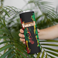 Vanuatu 46th Year Anniversary Skinny Tumbler Tamtam Slit Drums Long God Yumi Stanap