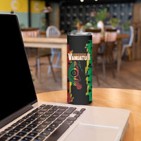 Vanuatu 46th Year Anniversary Skinny Tumbler Tamtam Slit Drums Long God Yumi Stanap