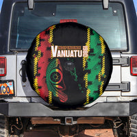 Vanuatu 46th Year Anniversary Spare Tire Cover Tamtam Slit Drums Long God Yumi Stanap
