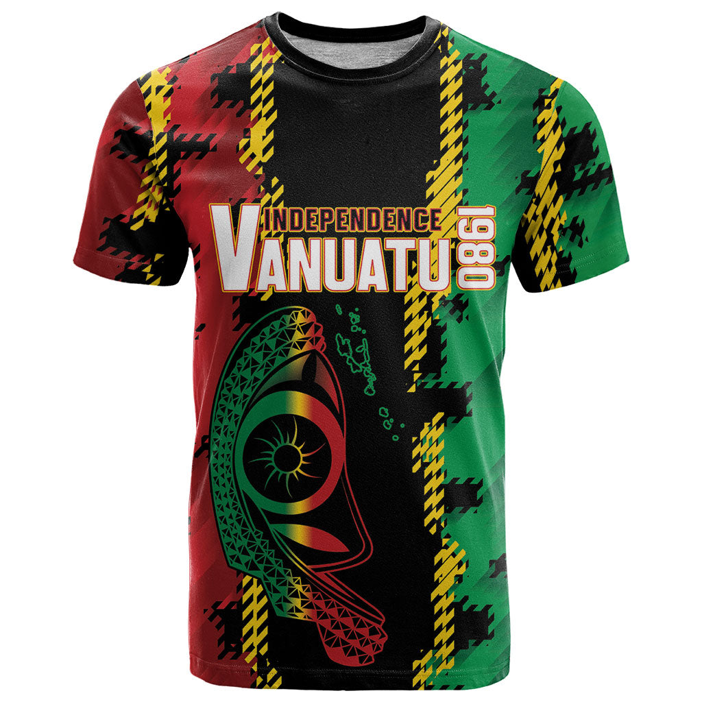 Vanuatu 46th Year Anniversary T Shirt Tamtam Slit Drums Long God Yumi Stanap