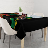 Vanuatu 46th Year Anniversary Tablecloth Tamtam Slit Drums Long God Yumi Stanap