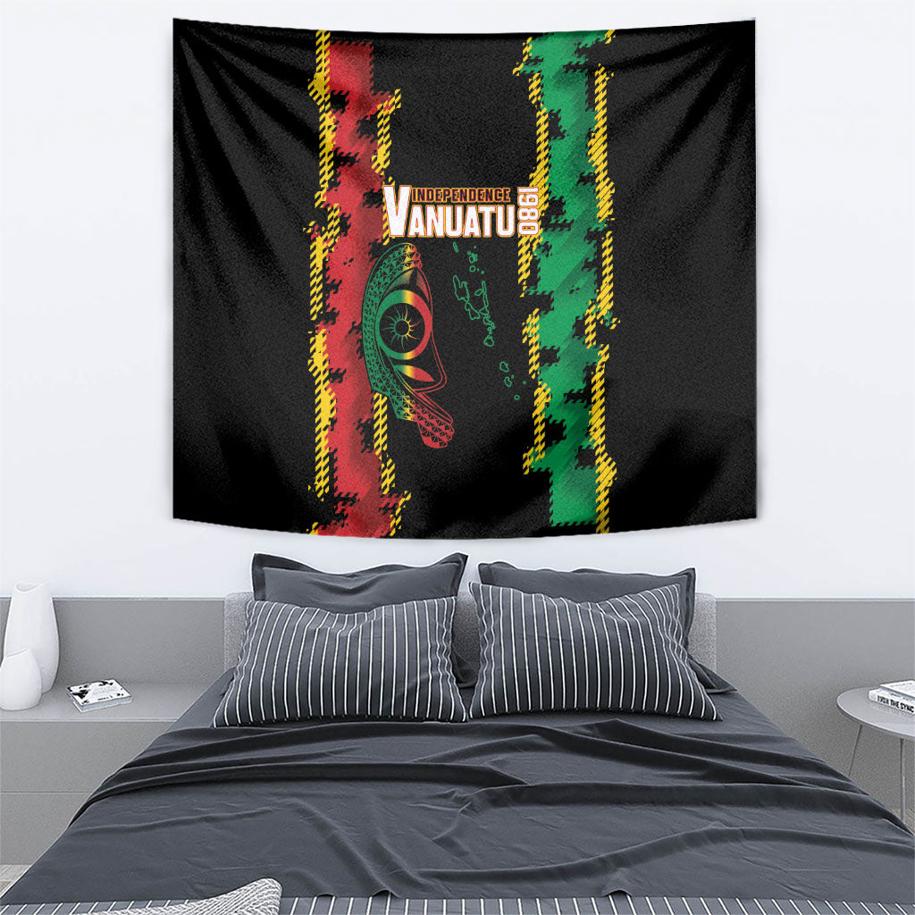 Vanuatu 46th Year Anniversary Tapestry Tamtam Slit Drums Long God Yumi Stanap