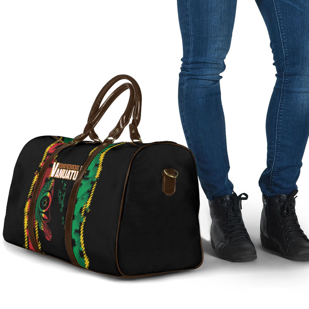 Vanuatu 46th Year Anniversary Travel Bag Tamtam Slit Drums Long God Yumi Stanap