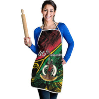 Vanuatu 46th Year Anniversary Apron Vintage Grunge Vanuatu Flag Heritage