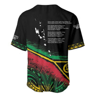 Vanuatu 46th Year Anniversary Baseball Jersey Vintage Grunge Vanuatu Flag Heritage