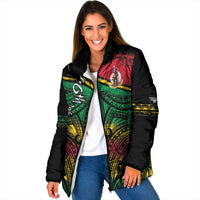 Vanuatu 46th Year Anniversary Padded Jacket Vintage Grunge Vanuatu Flag Heritage