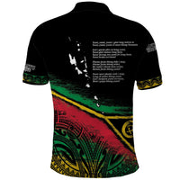 Vanuatu 46th Year Anniversary Polo Shirt Vintage Grunge Vanuatu Flag Heritage