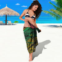 Vanuatu 46th Year Anniversary Sarong Vintage Grunge Vanuatu Flag Heritage