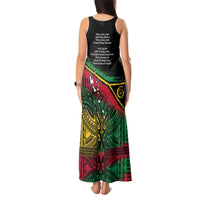 Vanuatu 46th Year Anniversary Tank Maxi Dress Vintage Grunge Vanuatu Flag Heritage