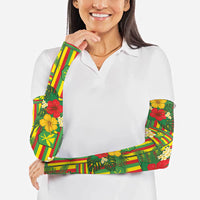 Hawaii Kanaka Maoli Hibiscus Arm Sleeves Hawaiian Flag Motif