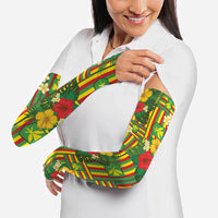 Hawaii Kanaka Maoli Hibiscus Arm Sleeves Hawaiian Flag Motif