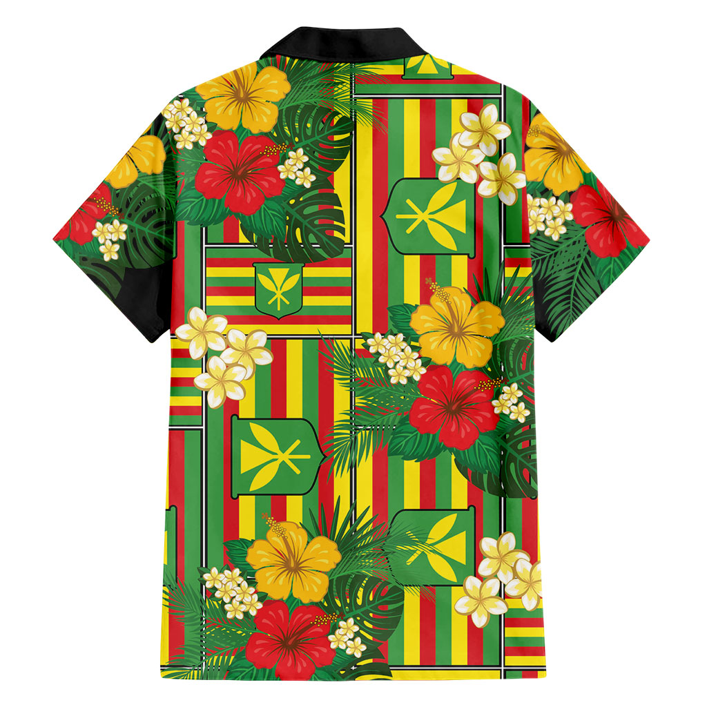 Hawaii Kanaka Maoli Hibiscus Family Matching Off Shoulder Maxi Dress and Hawaiian Shirt Hawaiian Flag Motif LT9 - Polynesian Pride