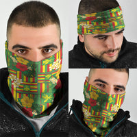 Hawaii Kanaka Maoli Hibiscus Neck Gaiter Hawaiian Flag Motif